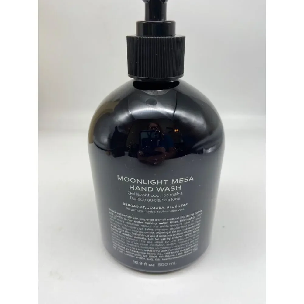 Twentynine Palms Moonlight Mesa Hand Wash 16.9‎ fl oz Aloe Bergamot Jojoba NEW